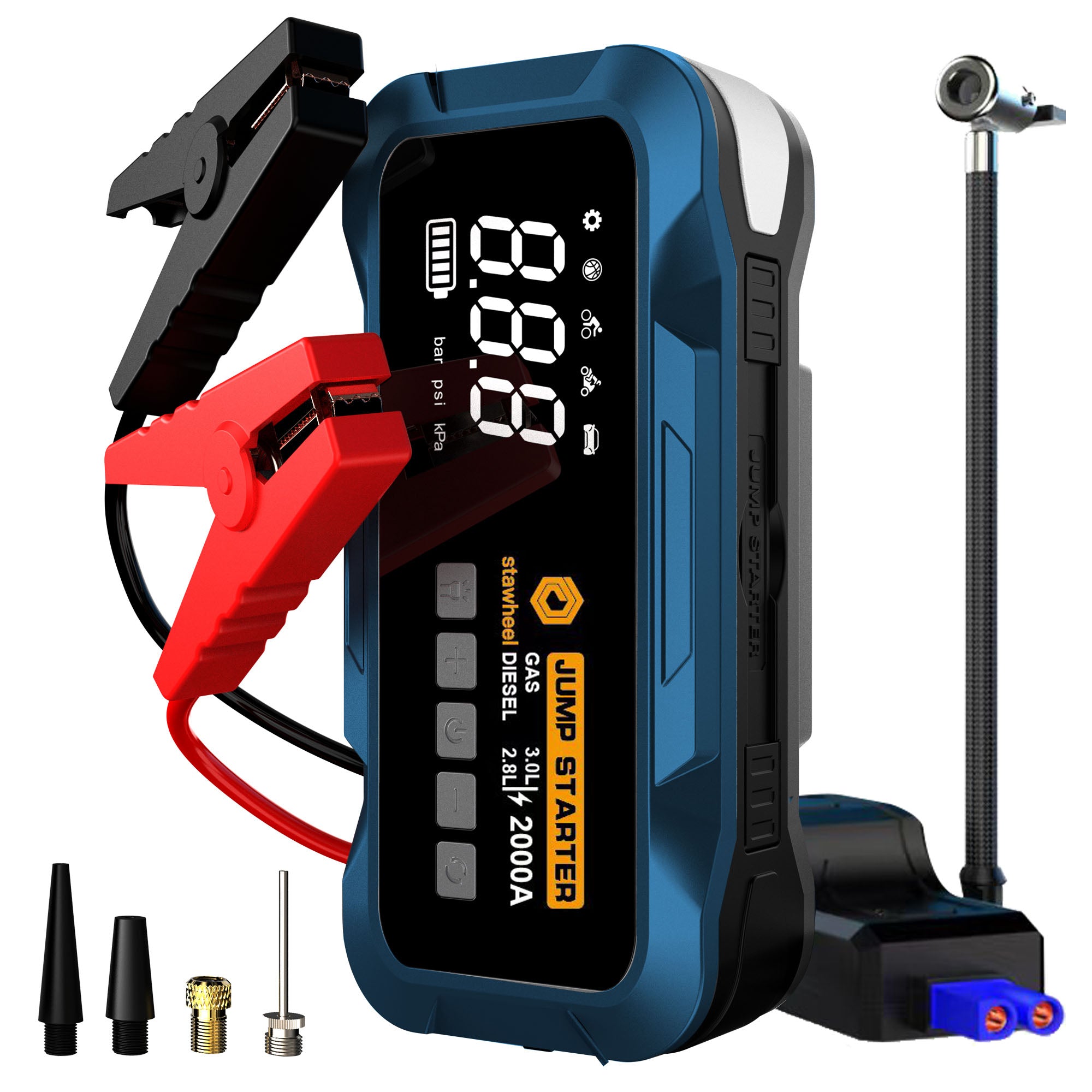 Stawheel S1 Starthilfe mit Luftkompressor