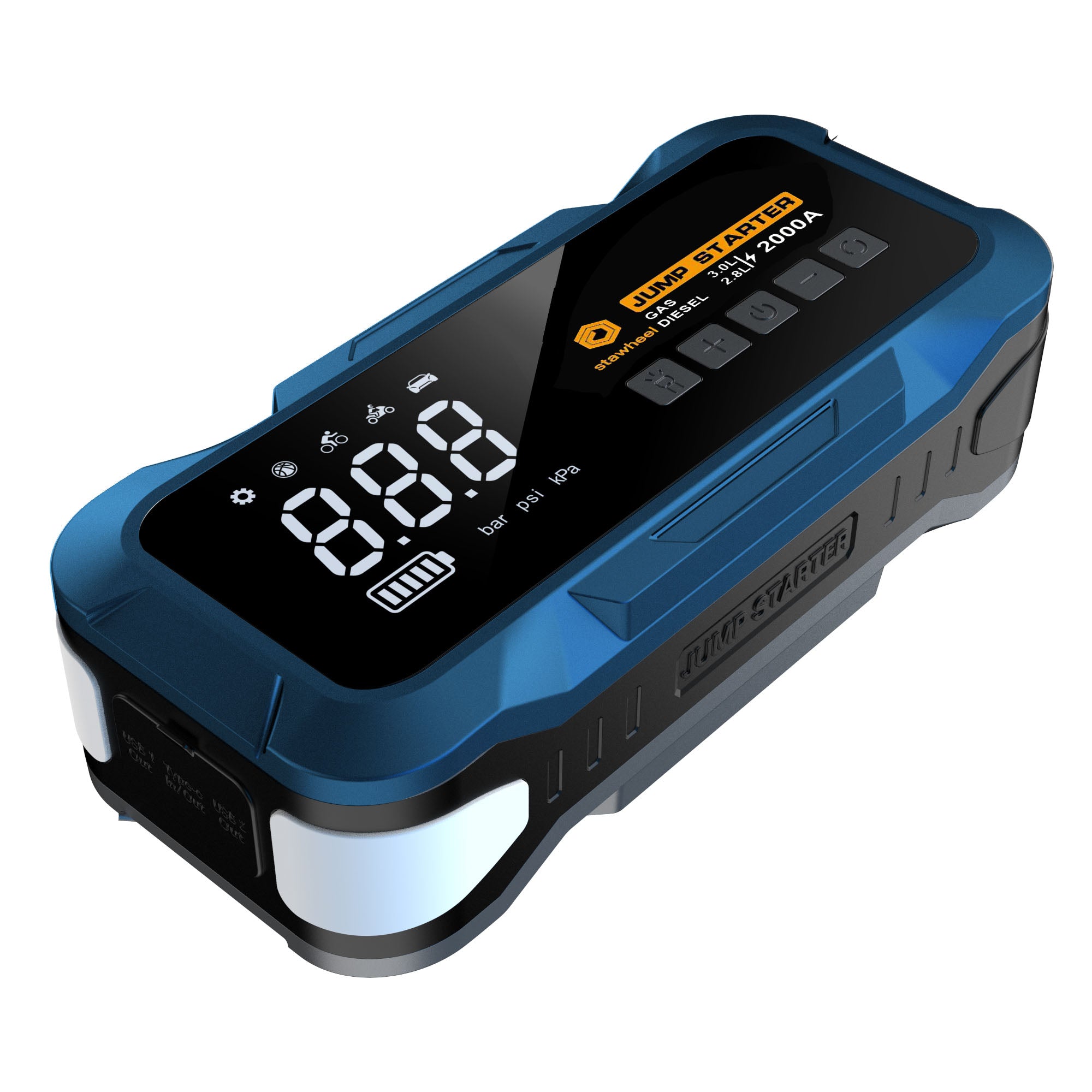 Stawheel S1 Starthilfe mit Luftkompressor