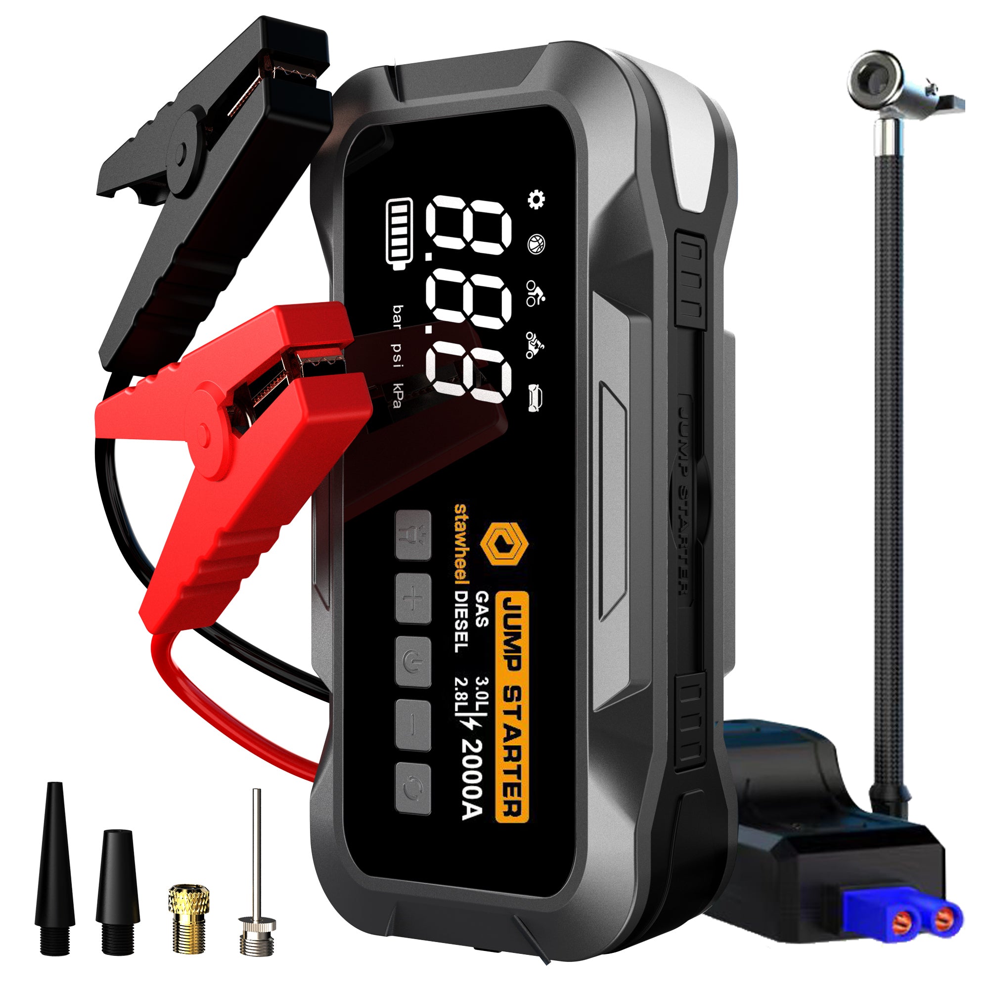 Stawheel S2 Starthilfe mit Luftkompressor