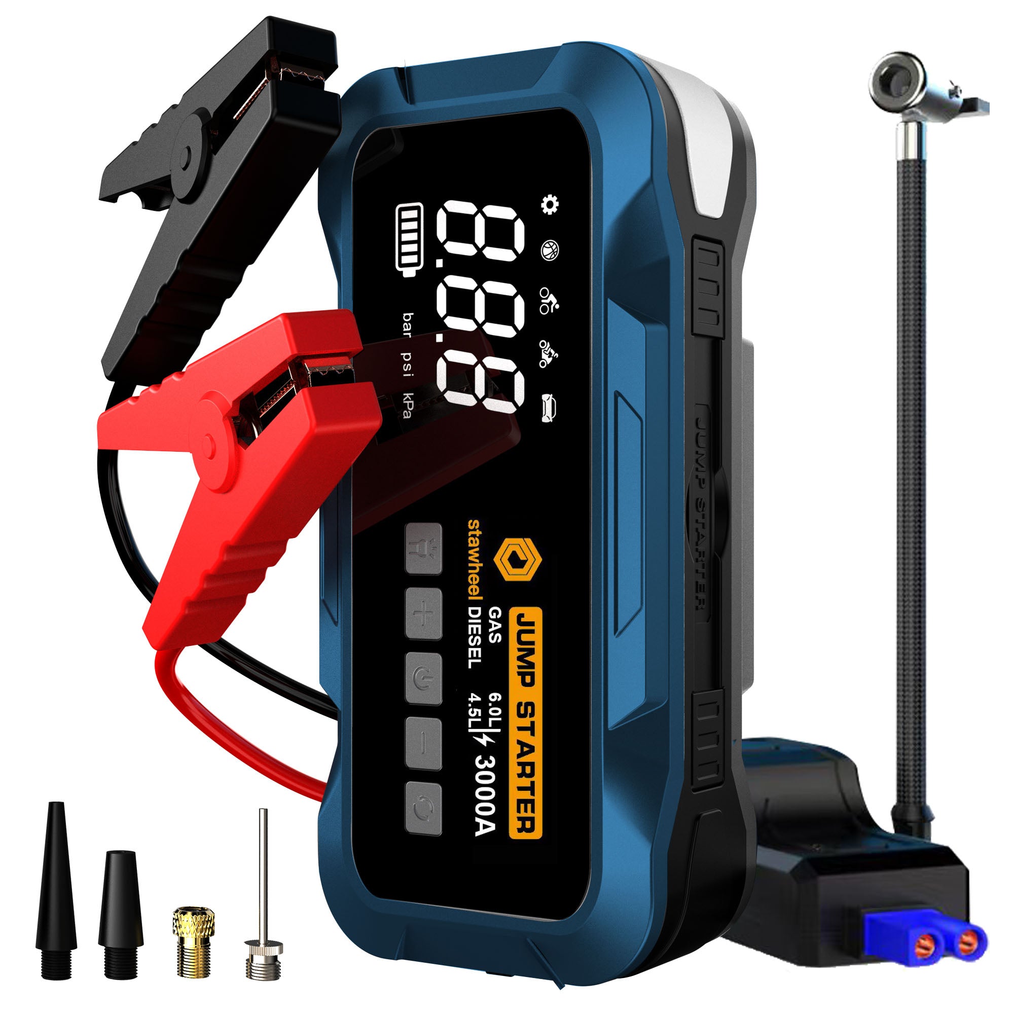 Stawheel S2 Starthilfe mit Luftkompressor
